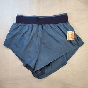 FP Movement Women Running Shorts Blue Sea Free People OB1573911 Size Size